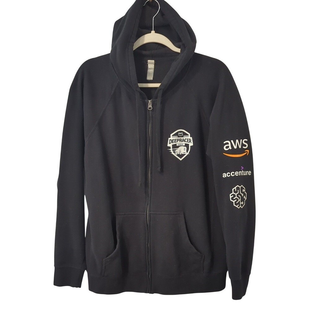 AWS Deep Racer League Hoodie Amazon Black size‎ Medium